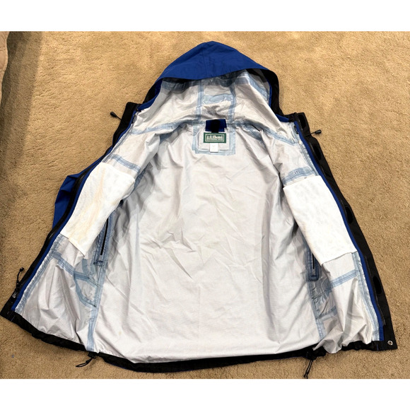 Vintage LL Bean Jacket Gore tex Anorak Trail Model Raincoat Mens MEDIUM EUC - Picture 4 of 10